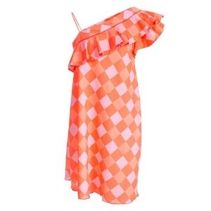 Little Marc Jacobs Girls Pink and Orange Dress Bold Bright 12 NWT